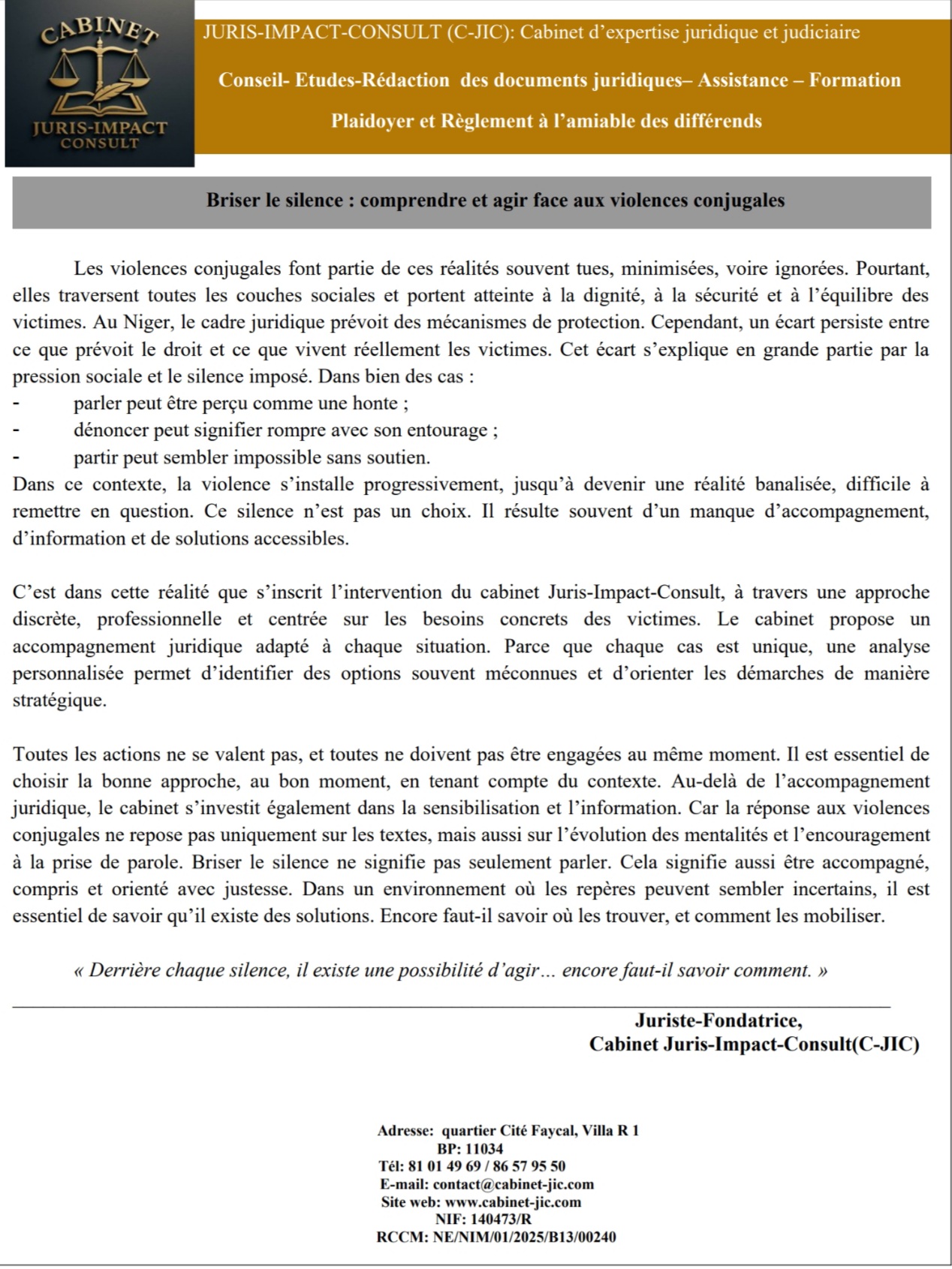 Stop aux violences conjugales 